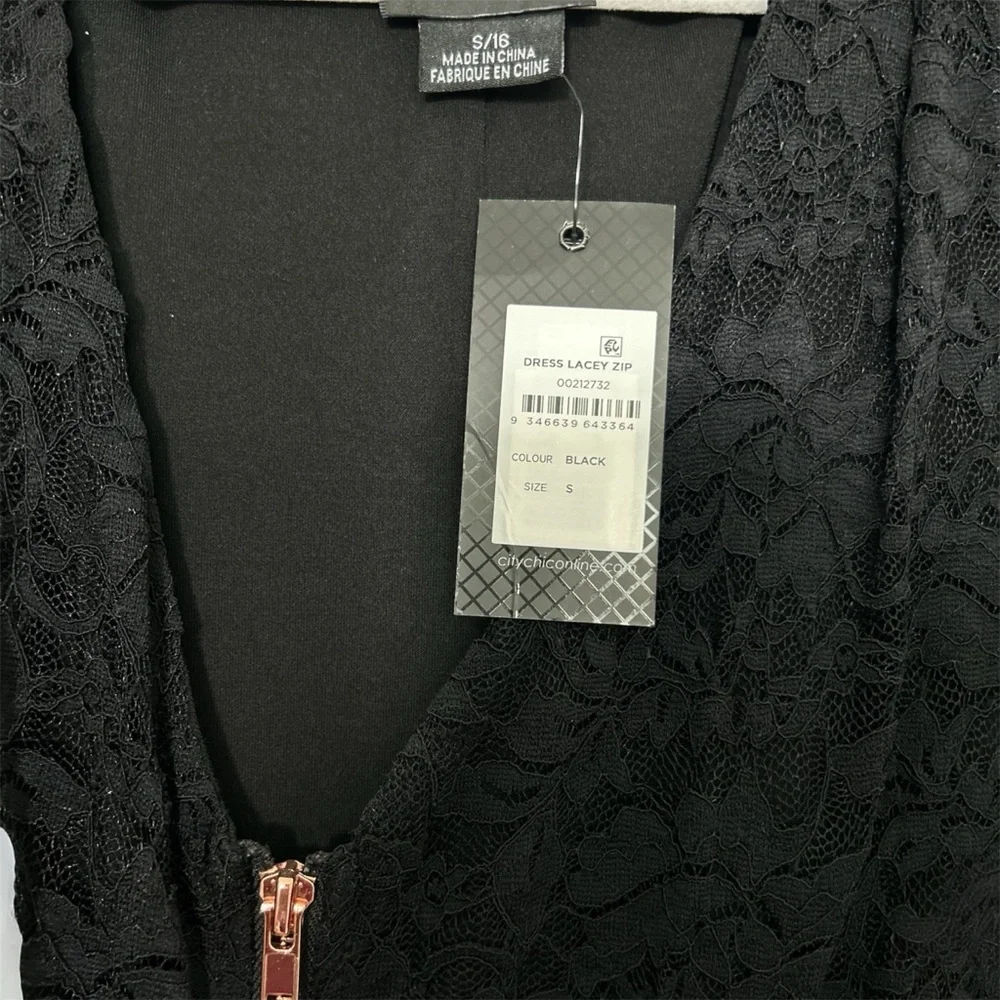 City Chic Black Lace Dress - Picture 3 of 3